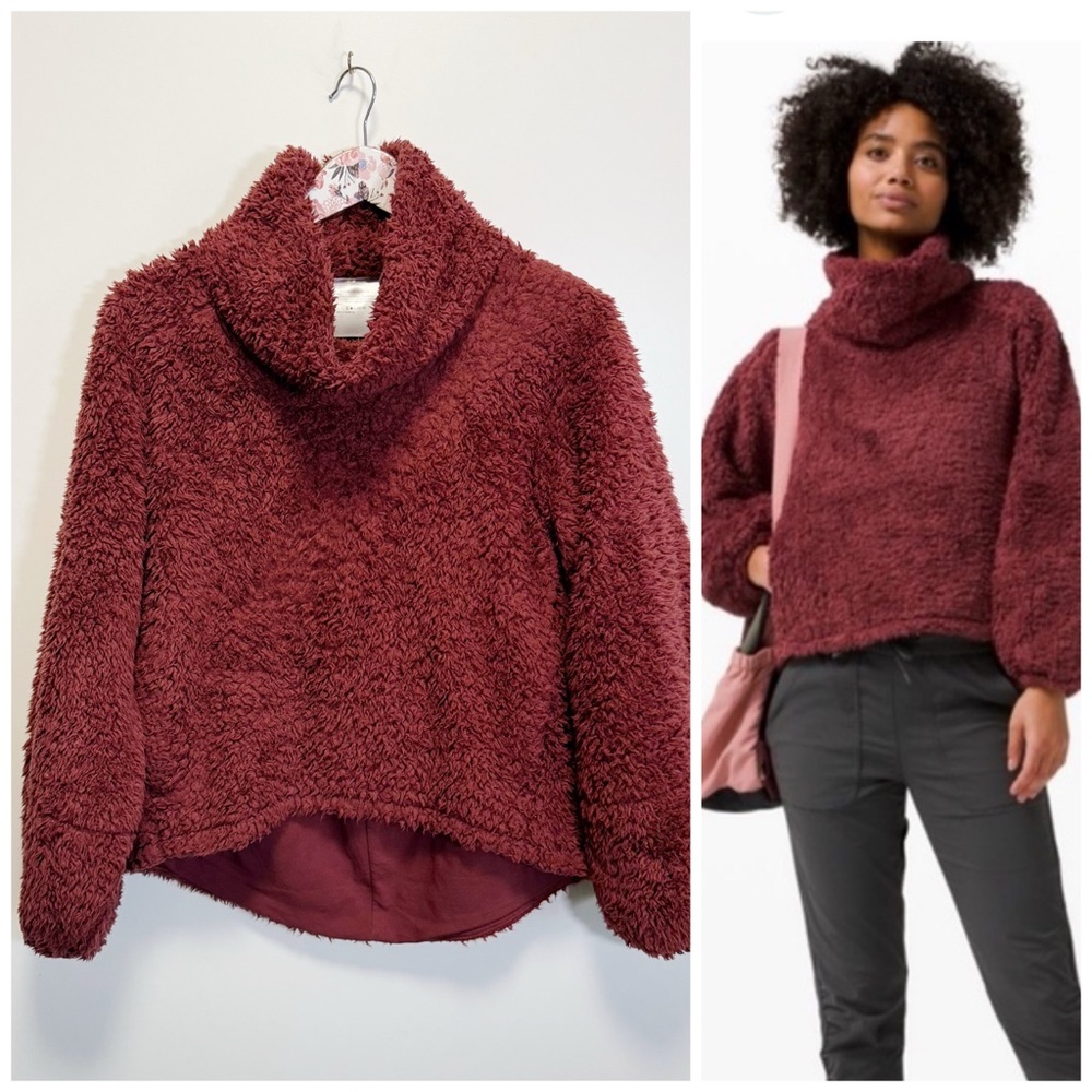 LULULEMON Warm Restore Sherpa Pullover
Savannah Maroon Size XS/S